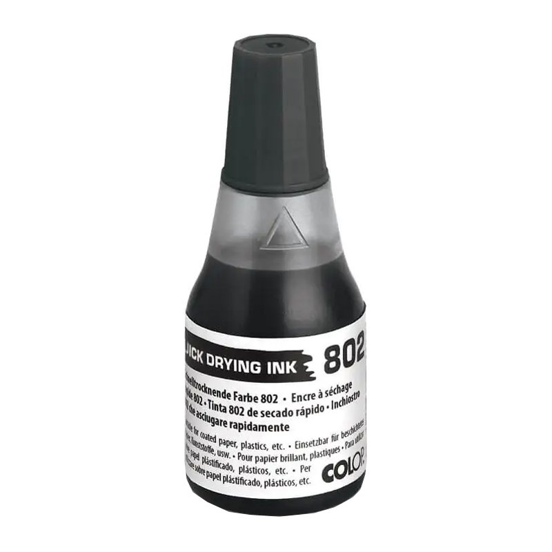 COLOP encre de tampon 802, séchage rapide, bleu, 25 ml