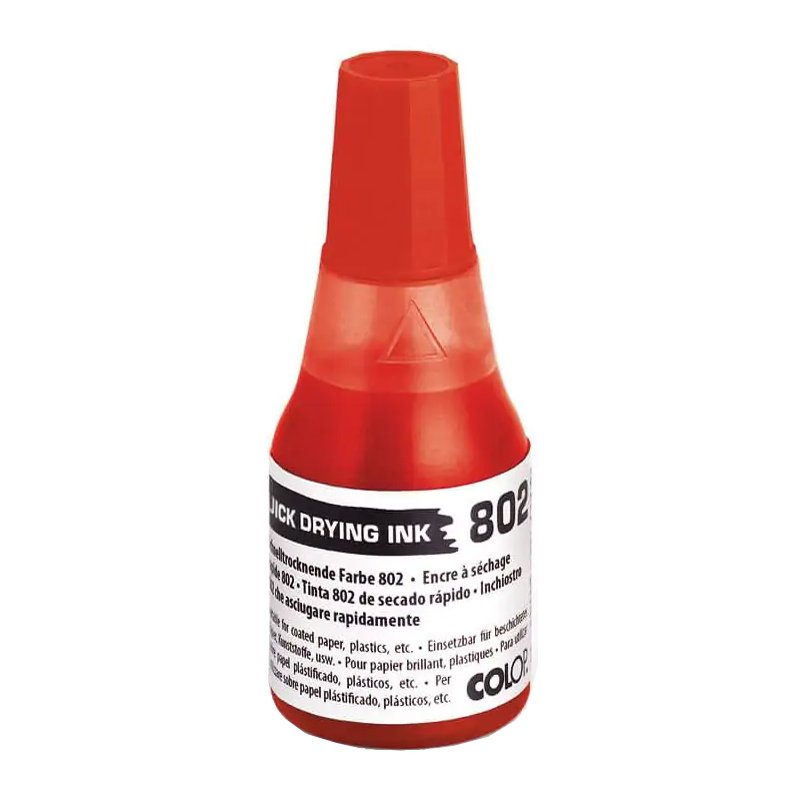 COLOP encre de tampon 802, séchage rapide, bleu, 25 ml