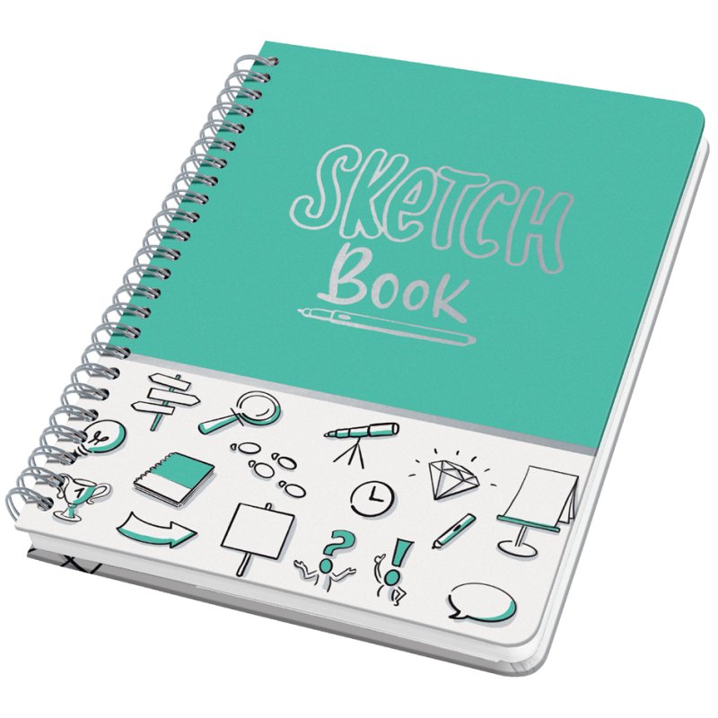 Sigel bloc-notes spirale Jolie SKETCH Book, A5, menthe, 60 feuilles