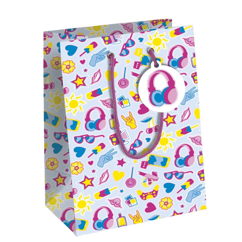Clairefontaine sac cadeau Pep's II petit, 215×102×253 mm, papier couché 210 g/m²