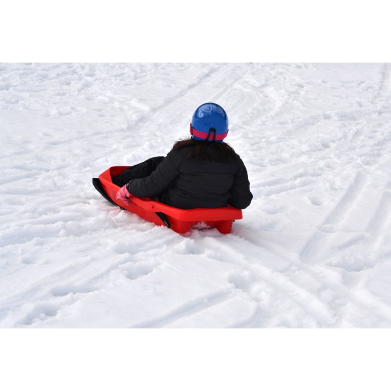 EDA luge Super Bob 56, plastique, 1 personne, avec freins à main et direction