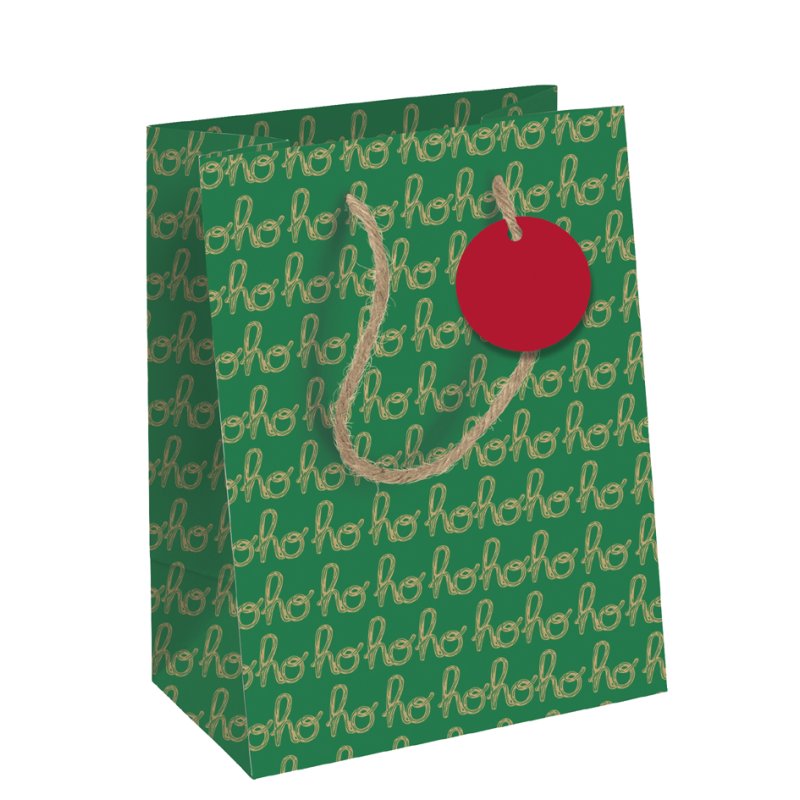 Clairefontaine sac cadeau Noël ambiance festive, papier kraft, 215×102×253 mm