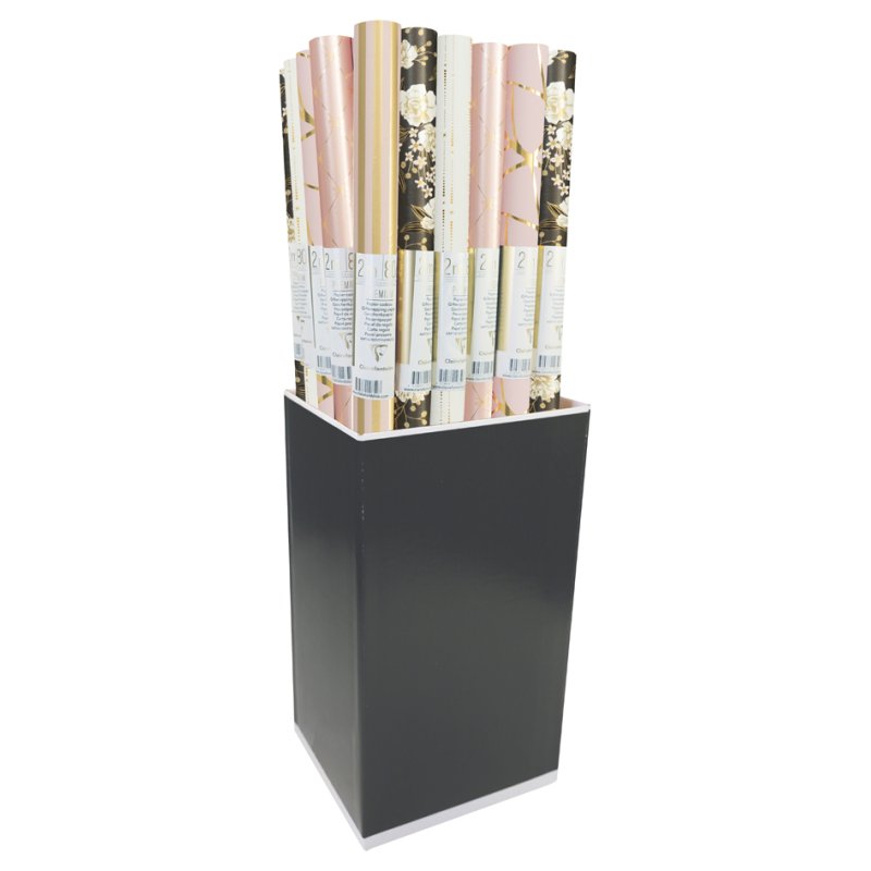 Clairefontaine papier d'emballage Primerose, 700 mm × 2 m, 5 motifs, 30 rouleaux