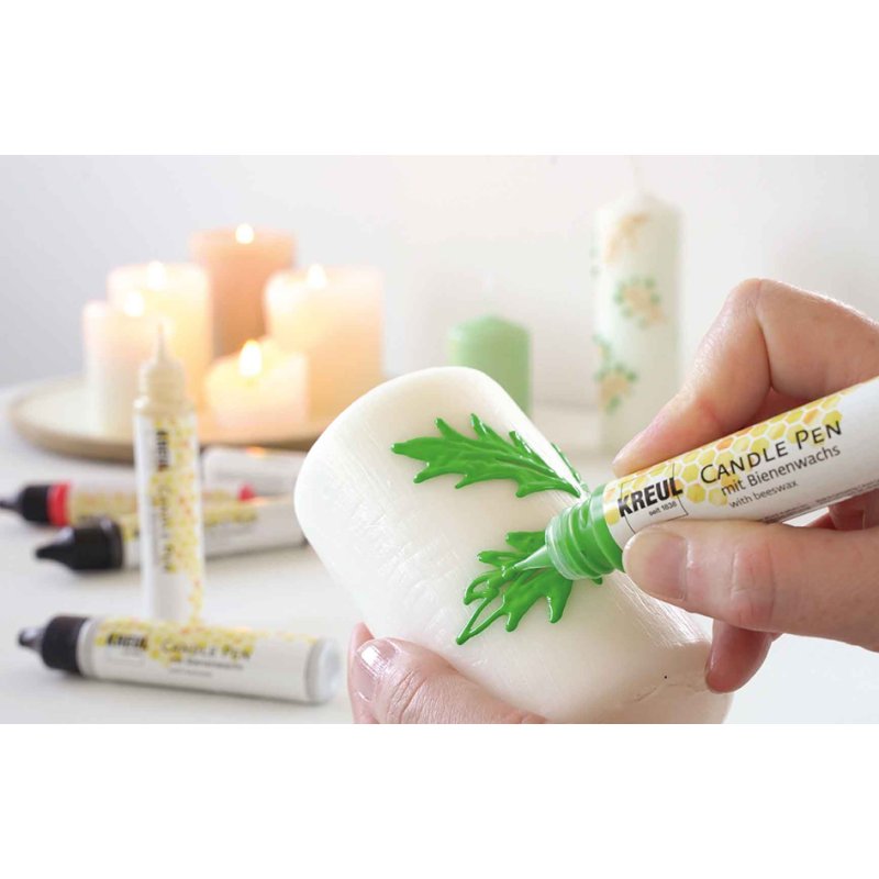 KREUL candle pens Winter Love, beeswax, 6 pieces, mixed