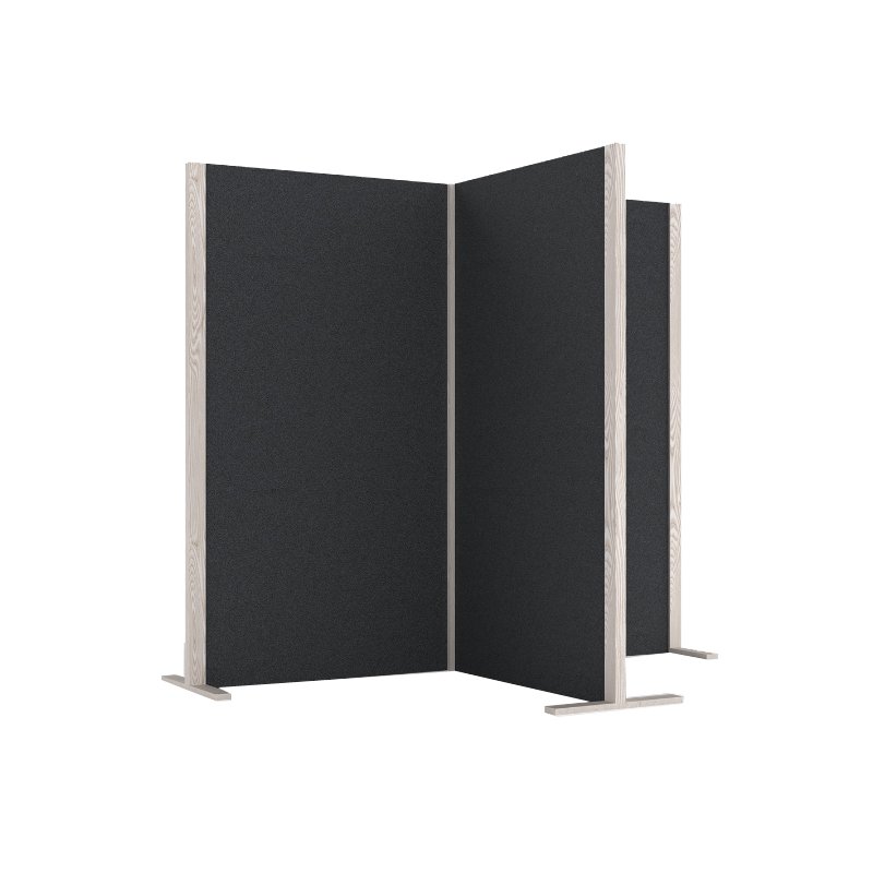 magnetoplan cloison acoustique Wood Series Cube, bleu, 210×210×180 cm