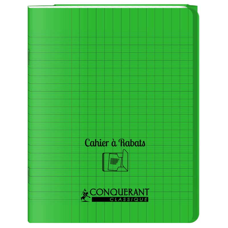 CONQUERANT CLASSIQUE chemise à rabat, 240×320 mm, transparent, 96 pages