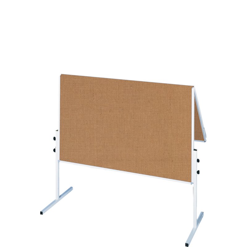 FRANKEN moderatietafel U-Act, inklapbaar, jute oppervlak bruin, 1200×1500 mm