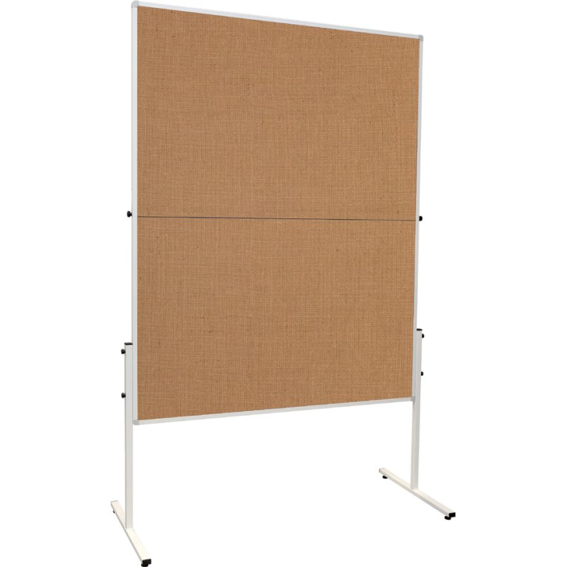 FRANKEN tableau de modération U-Act, pliable, surface jute marron, 1200×1500 mm