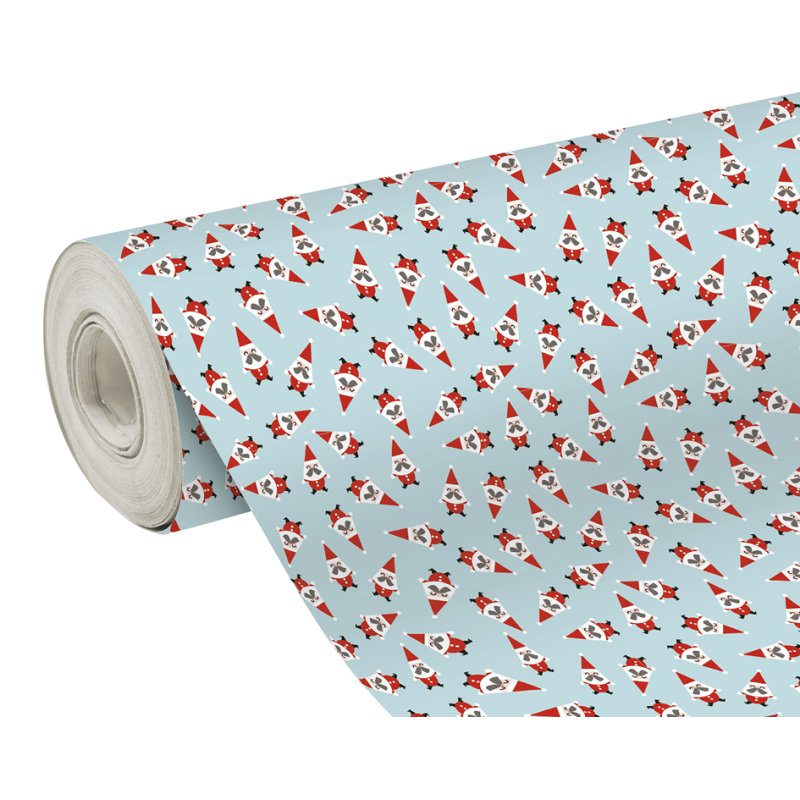 Clairefontaine papier cadeau noël Étoiles, bleu/or, 350 mm × 50 m