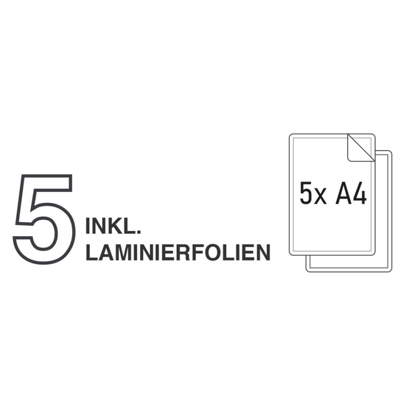 Pavo Florida A4 laminating machine, black/white, max 200 micron