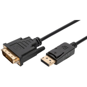 DIGITUS Adapterkabel DisplayPort naar DVI-D 24+1, 3,0 meter