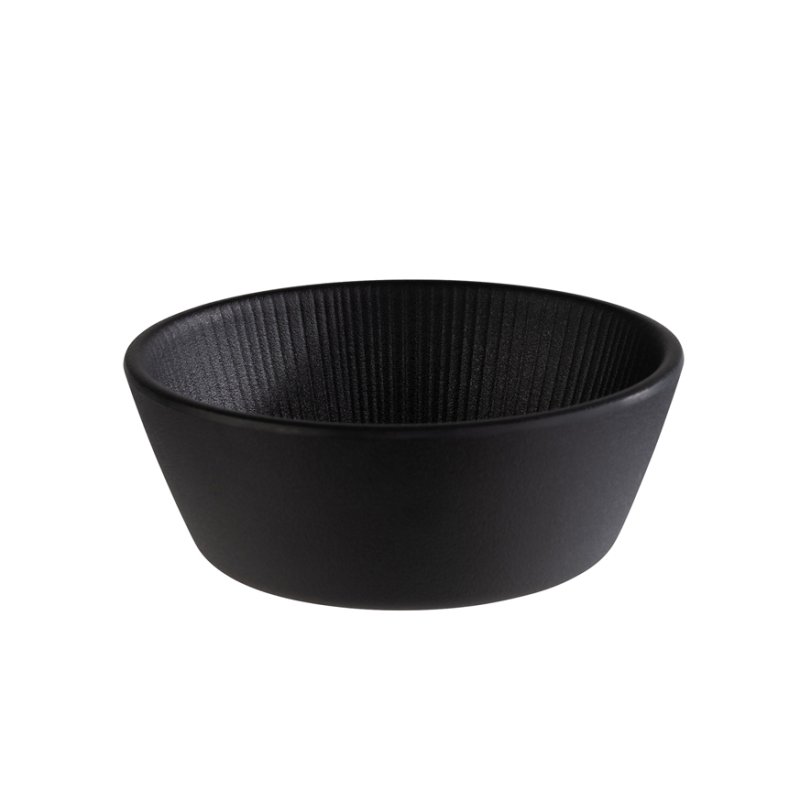 APS NERO plateau rond, noir, mélamine