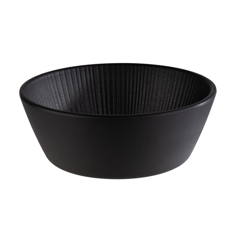 APS NERO plateau rond, noir, mélamine