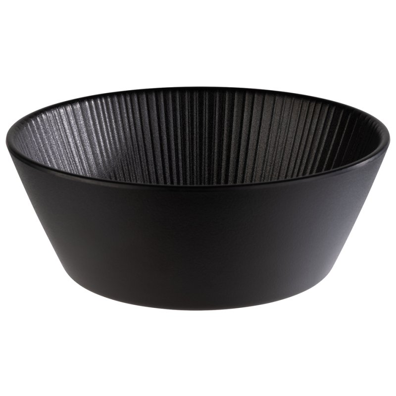 APS NERO plateau rond, noir, mélamine