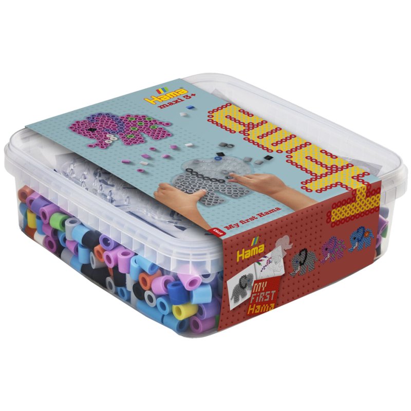 Hama planche à perles Éléphant, maxi 10 mm, 600 pièces
