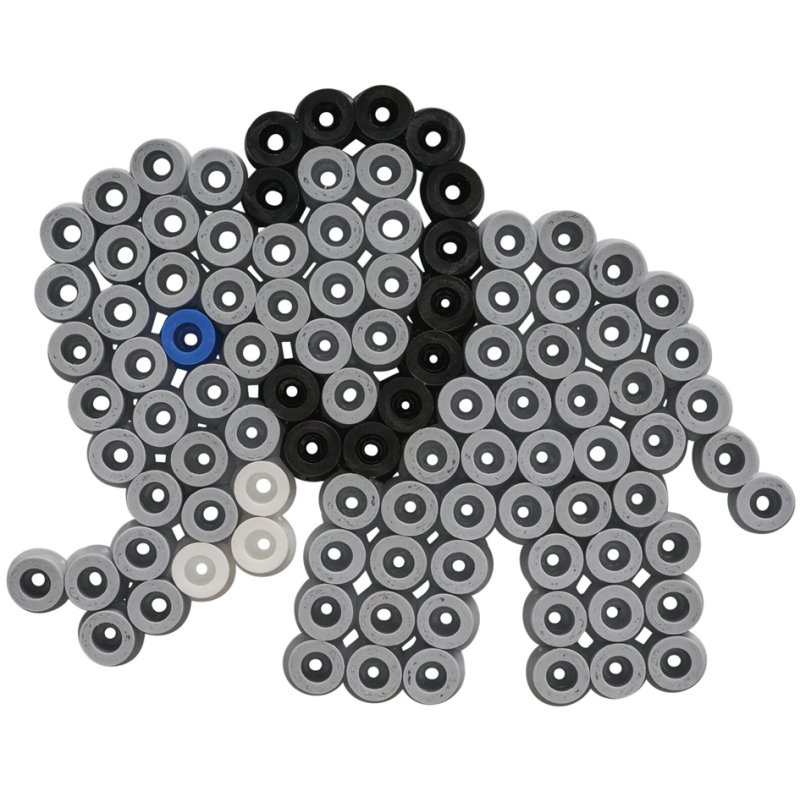 Hama planche à perles Éléphant, maxi 10 mm, 600 pièces