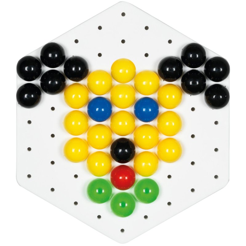Hama plaque de construction avec chevilles, boîte refermable, 300 pièces