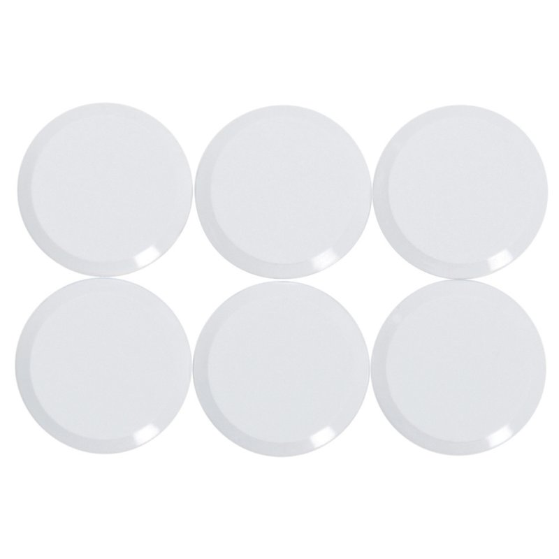 MAUL aimants ronds, 20 mm, blanc, 6 pièces