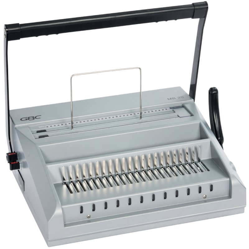GBC binding machine MultiBind 20, plastic/wire, A4, grey