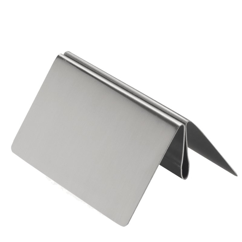 deflecto porte-brochure, acier inoxydable, recto-verso, 100×50×69 mm