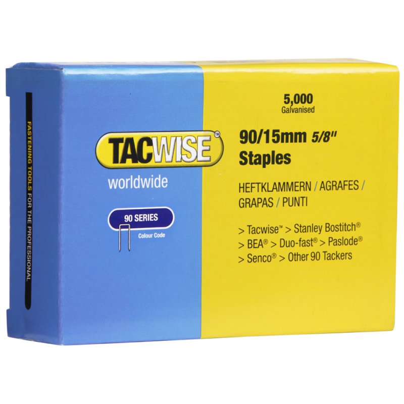 TACWISE bandes de clous 90/25 mm, galvanisé, 5000 pcs