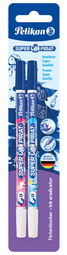 Pelikan inktopnemer Super Piraat 850F, fijn, koningsblauw, 2 stuks