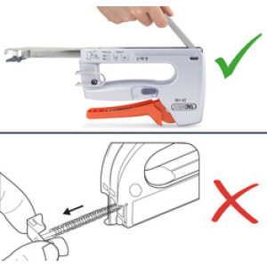 TACWISE nietmachine Z4-140 4-in-1, aluminium behuizing, zilver/oranje