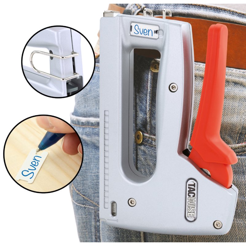 TACWISE nietmachine/spijkermachine Z5-140 5-in-1, zilver/oranje, aluminium, 640 g