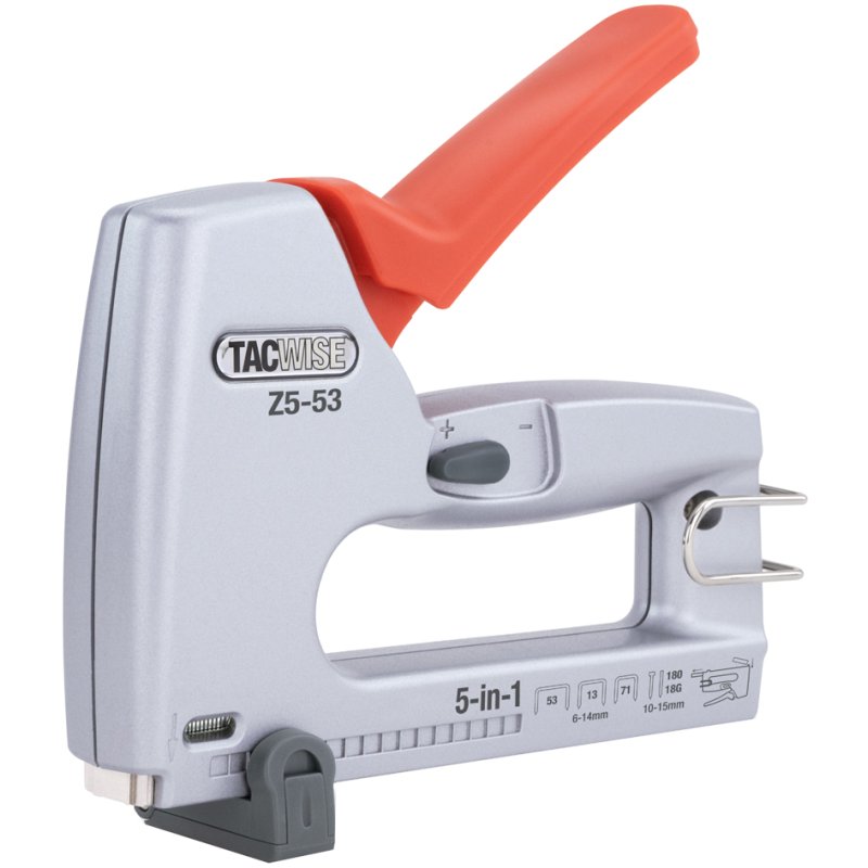 TACWISE nietmachine/spijkermachine Z5-140 5-in-1, zilver/oranje, aluminium, 640 g