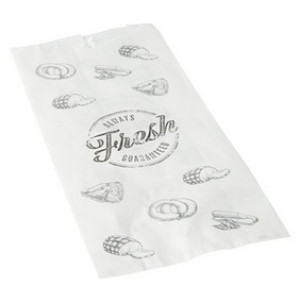 PAPSTAR vleeswarenzakken, gehengeld, wit, 320×200×70 mm, 1000 stuks