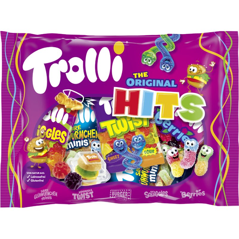 Trolli Original Hits fruittoffees, 200 g, 10 porties