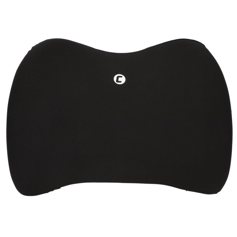 Cartrend Coussin lombaire, mousse à mémoire, noir