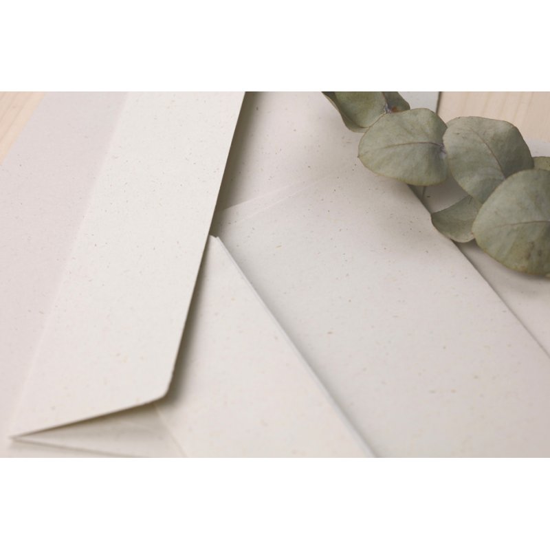 Pollen by Clairefontaine enveloppes C6, papier recyclé natura, 20 pièces