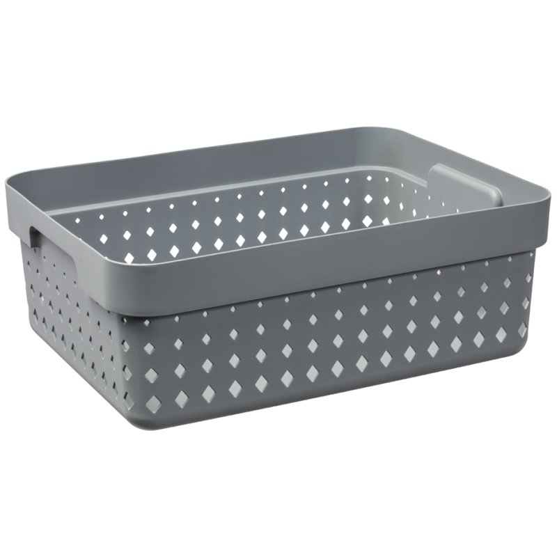 NHG panier de rangement SEOUL BASKET M, gris, 268×357×131 mm
