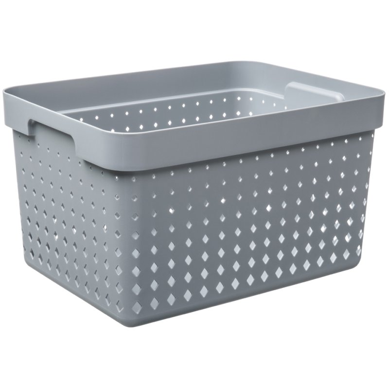 NHG panier de rangement SEOUL BASKET L, PP, bleu, 268×357×209 mm