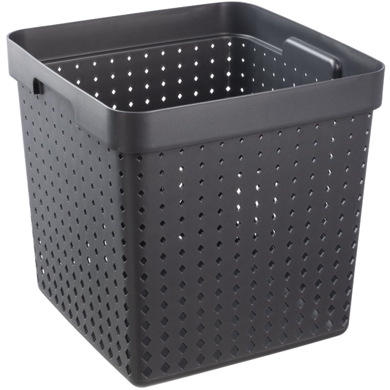 NHG panier de rangement SEOUL BASKET XL, PP, gris, 296×296×296 mm