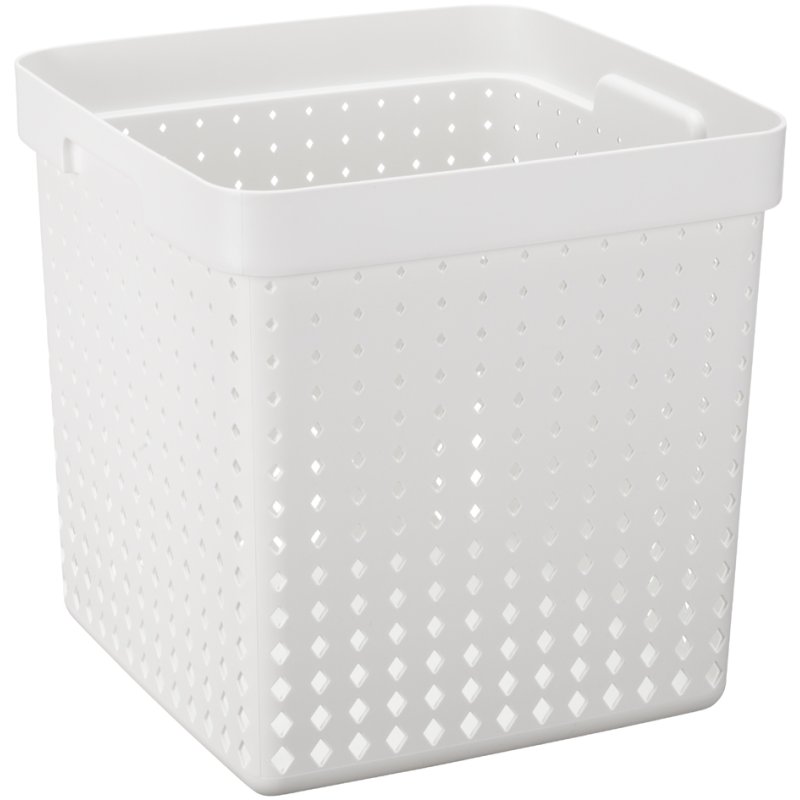 NHG panier de rangement SEOUL BASKET XL, PP, gris, 296×296×296 mm