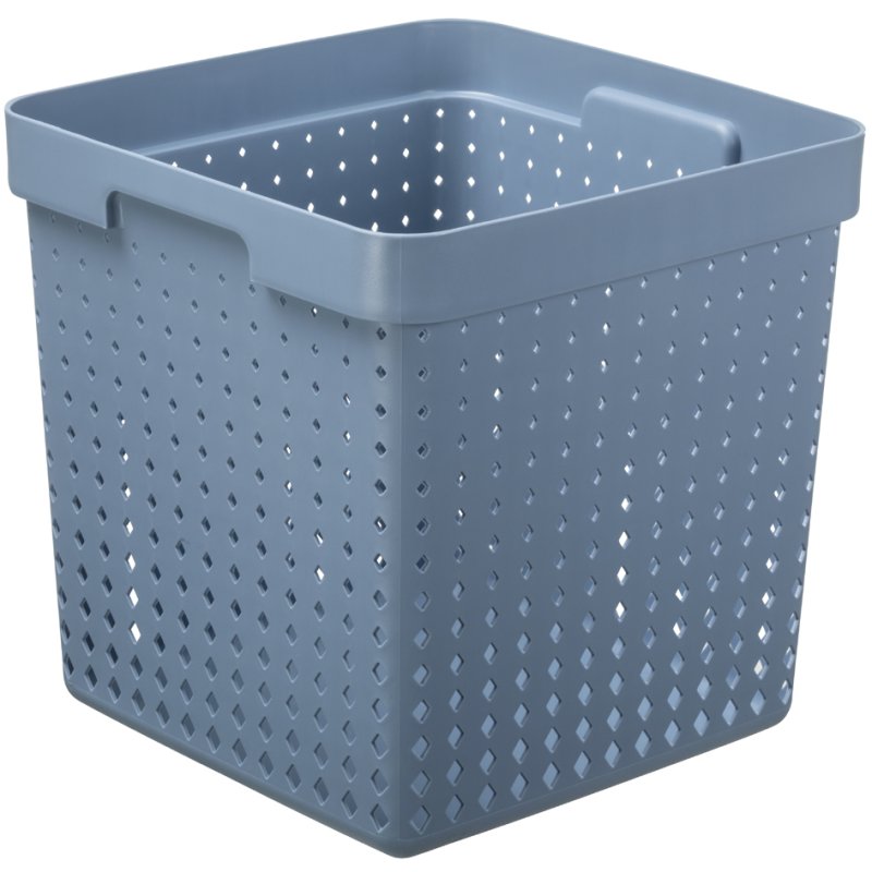 NHG panier de rangement SEOUL BASKET XL, PP, gris, 296×296×296 mm
