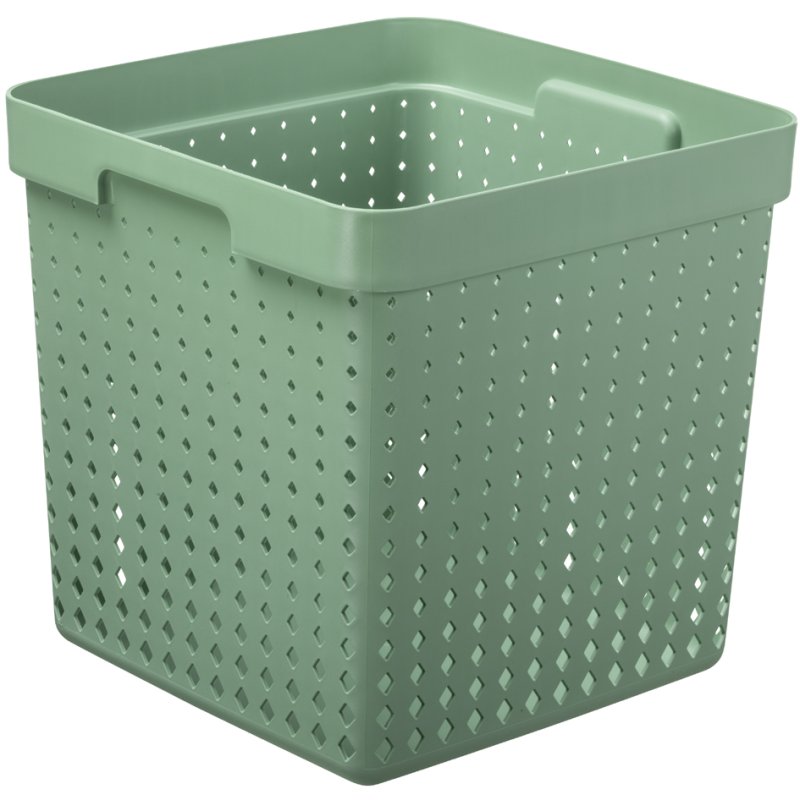 NHG panier de rangement SEOUL BASKET XL, PP, gris, 296×296×296 mm