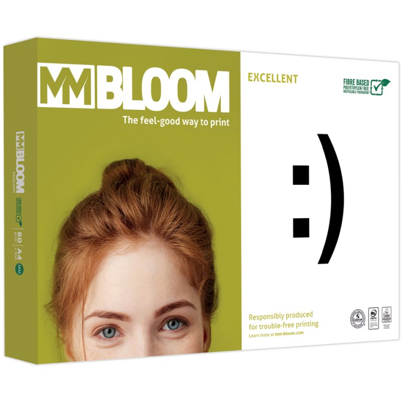 BLOOM multifunctioneel papier A4, wit, 80 g/m², 500 vel