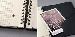 sigel ruitjesblocnote Conceptum, A5, zwart, 80 vel
