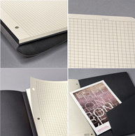 Sigel Conceptum notitieboek A5, geruit, zwart, 60 vel
