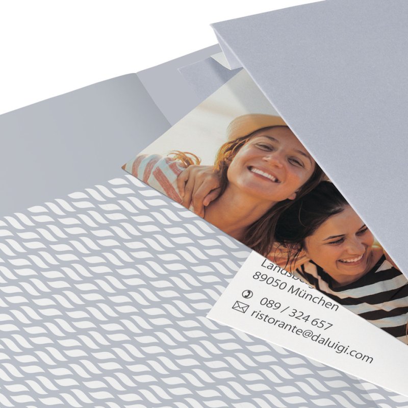 Sigel carnet Jolie Impress, A6, cuir artificiel bleu foncé, ligné