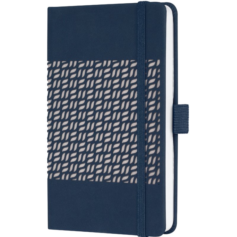Sigel carnet Jolie Impress, A6, cuir artificiel bleu foncé, ligné