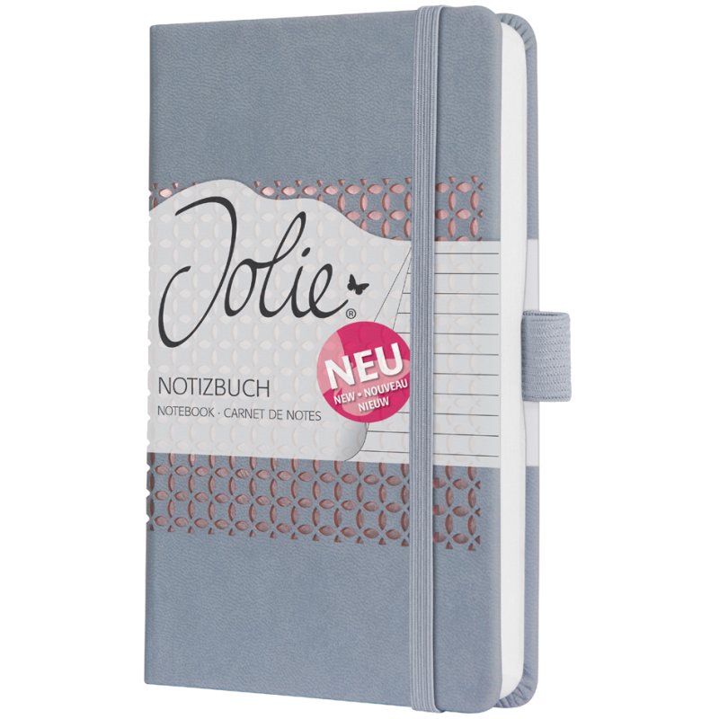 Sigel carnet Jolie Impress, A6, cuir artificiel bleu foncé, ligné
