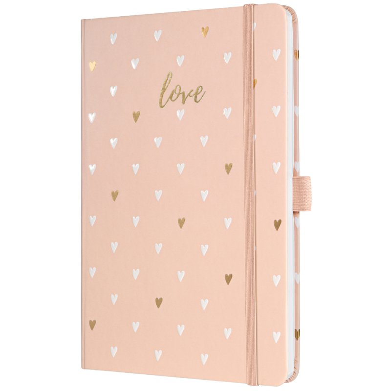 Sigel carnet Jolie Beauty 'Rose Love', A5, ligné, 174 pages