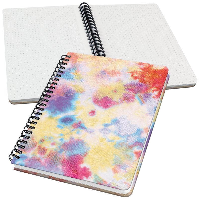 Sigel Carnet à spirales Jolie Inspire Batik Holi, A5, pointillé-ligné, 120 pages