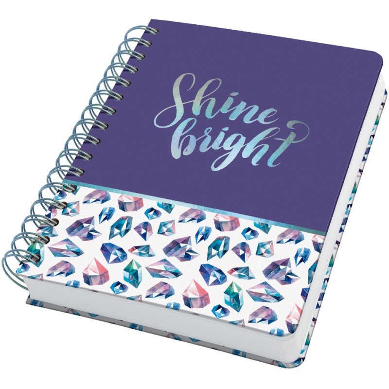Sigel bloc à spirale Jolie Inspire Fairy Gems, A5, pointillés, 120 pages