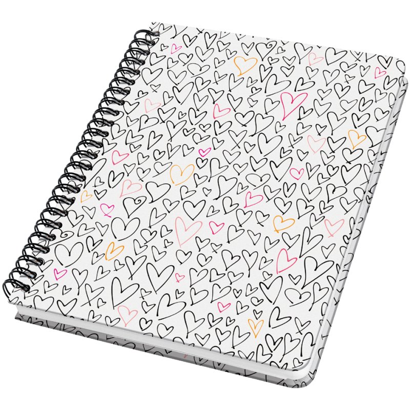 sigel spiraalblock Jolie Inspire Wild Hearts, A5, 120 pages, pointillés