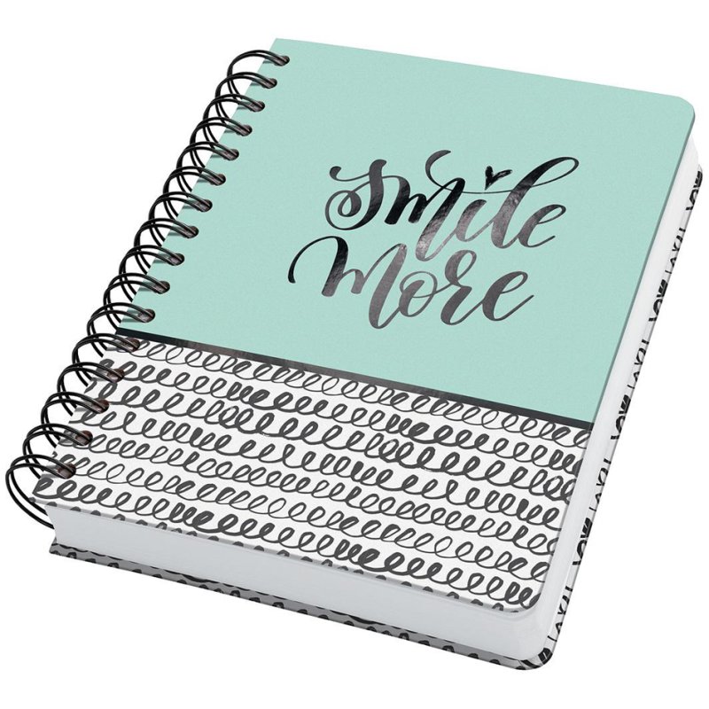 Sigel carnet à spirale Jolie Inspire Curly Mint, A5, pointillés-lignes, 120 pages